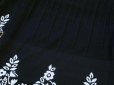 画像7: 【新品】5259【L】上質 ウール混 ニットチュニック 黒系 ベル袖 裾＆袖先花模様 大人の秋冬スタイル