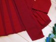 画像4: 【新品】5641【L】上質 日本製 シルク混 カーディガン 濃赤 透け感 天然有機系デオドラント加工 絹 大人の上品スタイル