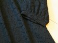 画像7: 【新品】5736【L】上質 綿65％ 総カットワーク刺繍レース ワンピース 黒 裾ティアード 裏地付き 大人の春スタイル