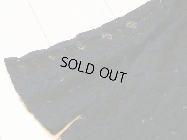 画像7: 【新品】6066【ML】上質 メッシュ刺繍 マキシ丈 カーディガン 黒 透け感 綿70％ 大人の羽織りもの