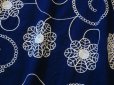 画像7: 【新品】6107【ML】上質 大きな花刺繍 シャツチュニック 紺系 綿100％ ゆったり ドルマンスリーブ 上品 夏 大人スタイル