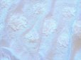 画像8: 【新品】6171【LL】上質 花モチーフ＆刺繍 シャツプルオーバー 白系 裾リボンしぼり バルーン 綿100％ 夏 大人スタイル
