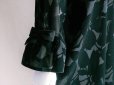 画像7: 【新品】6359【11ABR】上質 フロッキー花模様 ワンピース 黒 フリルリボン袖 チュール ベルベット 高級 日本製 大人スタイル