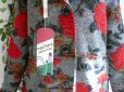 画像7: 【新品】6696【L】上質 イタリア製 ウールコート グレー赤系 もこもこ立体花模様 フードあり ウール80％ 高級 秋冬 大人スタイル