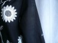 画像11: 【新品】8140【L】上質 ひまわり 花刺繍 シャツ チュニック 黒 長袖 コットン100％ 前ボタン 40代 50代 60代 春 夏