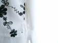 画像5: 【新品】8152【ML】花模様 刺繍 プルオーバー ブラウス 白 半袖 清潔感 40代 50代 60代 春 夏