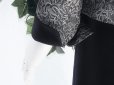 画像9: 【新品】8292【13号】上質 高級 ジャガード織 スーツ 黒系 コサージュ付き シャンタン フォーマル 上品 エレガント