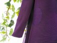 画像6: 【新品】8331【L】上質 横プリーツ チュニックワンピース 紫 長袖 重ね着風 ドット模様 チュール 40代 50代 60代 春 夏 秋 