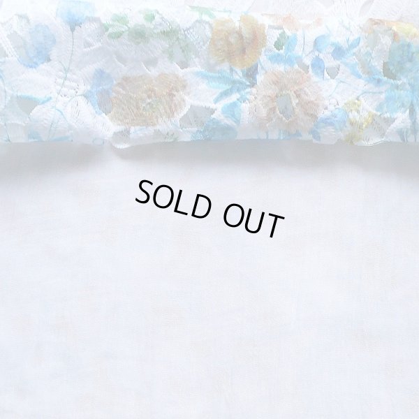 画像2: ワンピース 夏 レディース チュニック 花柄入り花模様総カットワーク 白青緑系 裏地あり 高級感 上質 上品 春 丈短め 新品 9089 ML