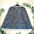 画像2: 新品 9482 ML 綿混 ツイード ジャケット 春 夏 秋 網目 パイピング レディース 黒系 ノーカラー (2)