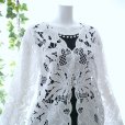 画像10: 新品 9490 ML クロシェ カットワーク 刺繍 カーディガン 春 夏 レディース 白 エレガント 羽織もの 上質 上品