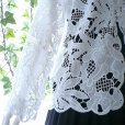 画像7: 新品 9490 ML クロシェ カットワーク 刺繍 カーディガン 春 夏 レディース 白 エレガント 羽織もの 上質 上品