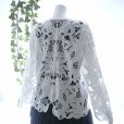 画像5: 新品 9490 ML クロシェ カットワーク 刺繍 カーディガン 春 夏 レディース 白 エレガント 羽織もの 上質 上品