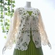 画像5: 新品 9491 ML クロシェ カットワーク 刺繍 カーディガン 春 夏 レディース ベージュ エレガント 羽織もの 上質 上品