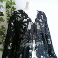 画像10: 新品 9492 ML クロシェ カットワーク 刺繍 カーディガン 春 夏 レディース 黒 エレガント 羽織もの 上質 上品