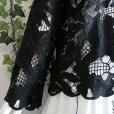 画像7: 新品 9492 ML クロシェ カットワーク 刺繍 カーディガン 春 夏 レディース 黒 エレガント 羽織もの 上質 上品