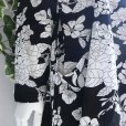 画像4: 新品 9495 ML 大きな花柄 チュニック 春 夏 秋 レディース 黒系 ゆったりハイネック ストレッチ 薄手 ジャージー