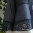 画像3: 新品 9514 L カットワーク 刺繍 綿麻混 シャツ ジャケット 春 夏 秋 紺ネイビー系 レディース リネン コットン レース 高級感 上質 上品