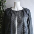 画像5: 新品 9515 L カットワーク 刺繍 綿麻混 シャツ ジャケット 春 夏 秋 黒ブラック系 レディース リネン コットン レース 高級感 上質 上品