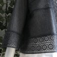 画像8: 新品 9515 L カットワーク 刺繍 綿麻混 シャツ ジャケット 春 夏 秋 黒ブラック系 レディース リネン コットン レース 高級感 上質 上品