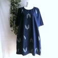 画像9: 新品 9520 ML リーフ刺繍 綿100％ デニム シャツ ワンピース 春 夏 秋 レディース 紺系 インディゴ インド製 ナチュラル コットン
