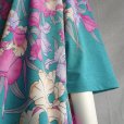画像7: 新品 9552 ML 大きな花柄 チュニック 春 夏 秋 ターコイズ系 レディース ストレッチ 薄手 ジャージー 上品 エレガント
