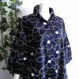 画像5: 新品 9562 ML 大きな花刺繍 綿100％ シャツ チュニック 春 夏 黒系 レディース ロング シャツ 上品