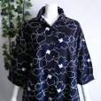 画像4: 新品 9562 ML 大きな花刺繍 綿100％ シャツ チュニック 春 夏 黒系 レディース ロング シャツ 上品