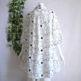 画像9: 新品 9563 ML 大きな花刺繍 綿100％ シャツ チュニック 春 夏 白系 レディース ロング シャツ 上品