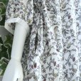 画像8: 新品 9576 L ボタニカル柄 綿100％ シャツ ワンピース 春 夏 白系 レディース 透け感 ナチュラル