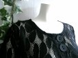 画像7: 新品 9596 ML カットワーク 刺繍 クロシェ レース フレア ジャケット 春 夏 黒 レディース ノーカラー 七分袖 カーディガン 上質 上品