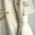 画像5: 新品 9629 L ボタニカル 刺繍 麻混 ワンピース 生成り 春 夏 秋 レディース コクーン リネン 高級 上質 上品