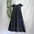 画像8: 新品 9657 L 総刺繍 綿100％ シャツ ワンピース 黒 ブラック 春 夏 秋 ボタニカル模様 ロング レディース 高級 上品 上質 50代 60代 70代
