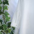 画像12: 新品 9659 L 立体花モチーフ 刺繍 綿100％ シャツ チュニック 白 スキッパー襟 Aライン レディース 高級感 上質 上品