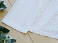 画像5: 新品 9661 ML カットワーク 刺繍 カーディガン 白 春 夏 秋 綿100％ スラブ 異素材切替 レディース ノーカラー ジャケット