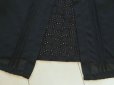 画像4: 新品 9662 ML 後カットワーク 刺繍 カーディガン 黒 春 夏 秋 綿100％ スラブ 異素材切替 レディース ノーカラー ジャケット