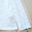 画像3: 新品 9672 ML カットワーク風 綿混 カーディガン 白 春 夏 レディース 花模様 レース ノーカラー ジャケット 上品