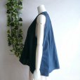 画像6: 新品 9689 ML カットワーク 刺繍 綿100％ シャツ プルオーバー 紺 夏 レディース インド製 コットン ブラウス 異素材切替