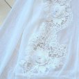 画像5: 新品 9699 ML クロシェ 立体 花刺繍 サマーニット カーディガン 白 春 夏 秋 レディース 透け感 花モチーフ 上質 上品