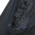 画像4: 新品 9700 ML クロシェ 立体 花刺繍 サマーニット カーディガン 黒 春 夏 秋 レディース 透け感 花モチーフ 上質 上品