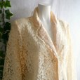 画像6: 新品 9720 L 花模様レース 綿混 テーラード ジャケット オレンジベージュ系 春 夏 秋 レディース 高級感 上質 上品 50代 60代 70代