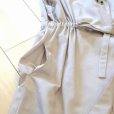 画像7: 新品 9736 L 綿 麻 リボン付 ワンピ ジレ ベージュ 春 夏 秋 レディース 襟あり フレンチ袖 羽織り リネン コットン 上品 50代 60代 70代