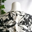 画像12: 新品 9738 L 大きな花柄 綿100％ ワンピース 夏 オフ白系 レディース インド製 コットン ボリューム フレア ロング 50代 60代 70代