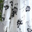 画像3: 新品 9752 ML 水墨画風花柄 ティアード ワンピース 白系 春 夏 秋 レディース ロング マキシ 上質 上品 50代 60代 70代