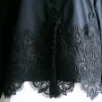 画像3: 新品 9757 ML 裾花刺繍 豪華 綿100％ シャツ ブラウス 黒 春 夏 秋 レディース 上品 50代 60代 70代