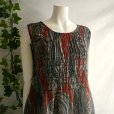 画像6: 新品 9771 ML 綿100％ シャーリング ワンピース ブラウン系 夏 レディース ペイズリー柄 インド製 ナチュラル コットン 50代 60代 70代