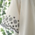 画像6: 新品 9781 ML 刺繍 綿100％ フレア チュニック 春 夏 秋 アイボリー系 レディース ベルスリーブ ピンタック 上品 50代 60代 70代