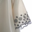 画像5: 新品 9781 ML 刺繍 綿100％ フレア チュニック 春 夏 秋 アイボリー系 レディース ベルスリーブ ピンタック 上品 50代 60代 70代