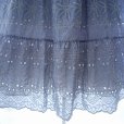 画像8: 新品 9784 M 総刺繍 綿100％ ティアード スカート 春 夏 くすみライトブルー系 レディース ボリューム フレア 豪華 上品 50代 60代 70代