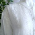 画像10: 新品 9820 M 豪華 総刺繍 透け感 ロング シャツ オフ白 春 夏 秋 レディース ブラウス ワンピース 上品 50代 60代 70代